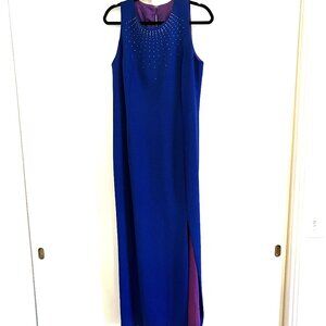 Bright Blue Maxi Formal Dress Size 14W